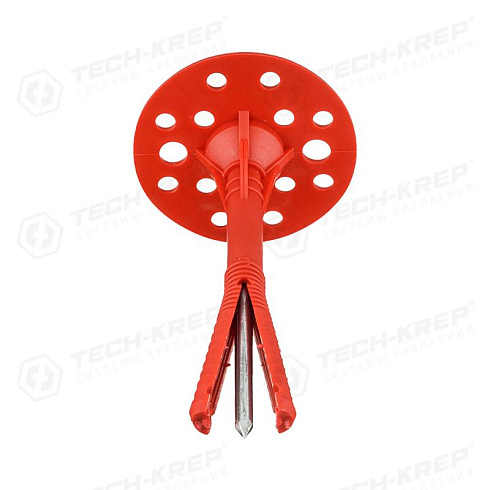 Дюбель для теплоизоляции с термоголовкой 10х120 (50 шт) - пакет ( 1,539 кг) | 124470 | Tech-KREP