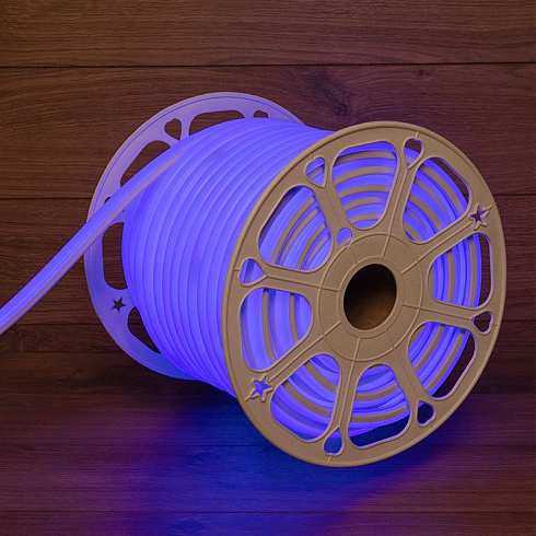 Гибкий неон LED SMD, форма – D, 16х16 мм, синий, 144 LED/м, бухта 50 м | 131-083 | NEON-NIGHT