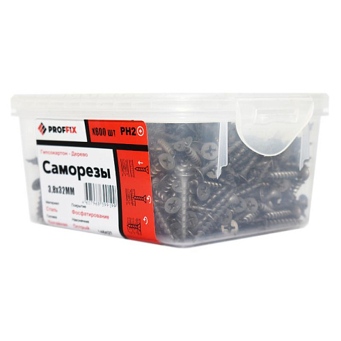 Саморез СГД 3,8х32 усиленный (TWN) (600 шт) - контейнер | 146427 | PROFFIX