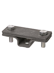 Держатель фасадный 2-х болтовый с контактной пластиной для полосы шириной 20-40 мм, гор. цинк.  | SQ2402-3272 | TDM