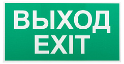 Самоклеящаяся этикетка INFO-SSA-116 пленка бэклит Выход-exit зеленая для SSA-103 | Б0057712 | ЭРА