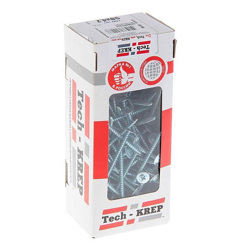 Саморез ШСММ 4,2х50 (100 шт) - коробка с окном ( 0,379 кг) | 102144 | Tech-KREP