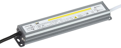 Драйвер для светодиодных лент LED ИПСН-PRO 50Вт 12В IP67 блок-шнуры | LSP1-050-12-67-33-PRO | IEK
