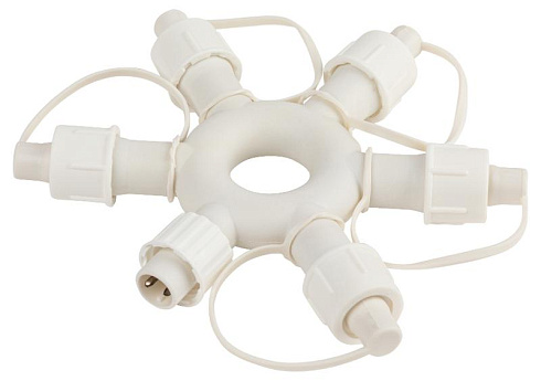 Разветвитель ERAPS-OR2 круговой для гирлянд 6 гнезд IP44 ПВХ 24 В | Б0051903 | ЭРА