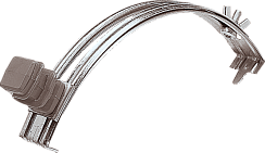 Держатель проводника круглого 6-8 мм для конька, серый, оцинк. | 90035 | Ezetek