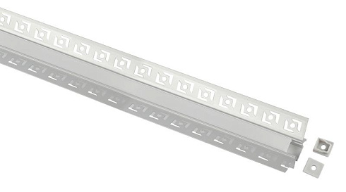 Комплект с анодированным профилем под штукатурку  4624 для внутреннего угла 46х24мм 2,5м  | Б0062843 | ЭРА