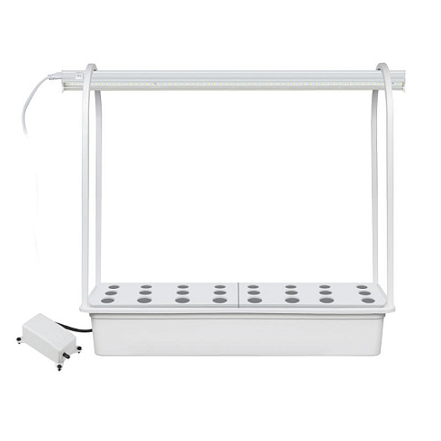 Набор для гидропоники "Минисад AQUA" св-к LED с подст и компрес, ULT-P44C-10W/SPLE IP20 AQUA WHITE спектр для фотосинт, белый | UL-00004497 | Uniel