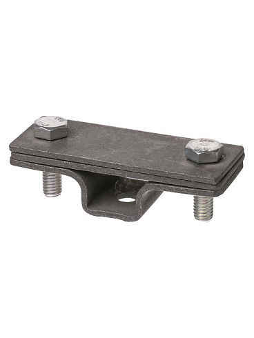 Держатель фасадный 2-х болтовый с контактной пластиной для полосы шириной 20-40 мм, гор. цинк.  | SQ2402-3272 | TDM