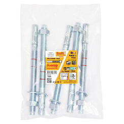 Анкер клиновой ZJE ZN 16x220 (5 шт) - пакет | 147558 | Tecfi