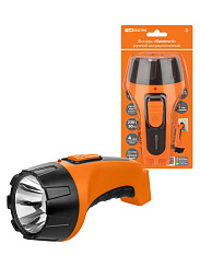 Фонарь «Комета 6» ручной аккумуляторный,  2 Вт 1 светодиод, 0,6 А*ч 230 В вилка,  | SQ0350-0083 | TDM