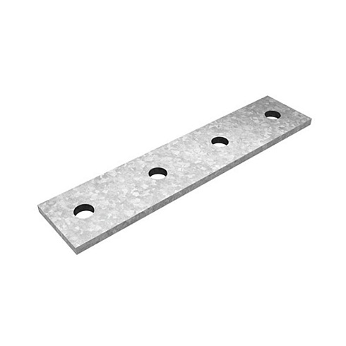 Пластина 4 отверстия для СТРАТ профиля, толщ. 5,0 мм, гальван. цинк, 876130 | ПЛ-4-5,0-ЭЦ |  Ostec