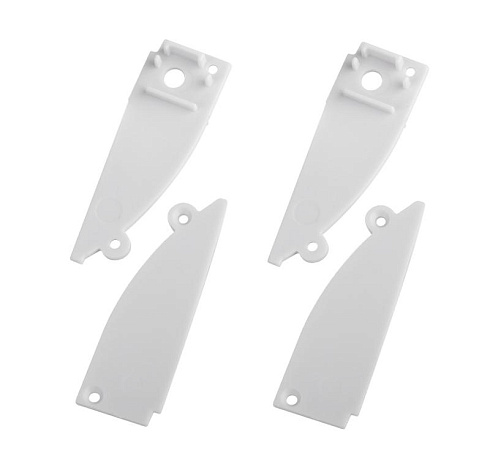 Набор заглушек  9818-3 профиля 9818 2шт глухие 2шт с отверстием  | Б0062788 | ЭРА