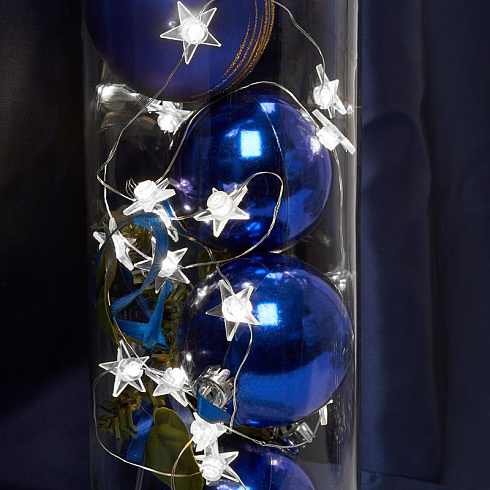 Гирлянда линейная Звездочки USB 20LED 5000K, IP 20, 1.8м, CL571 | 41645 | FERON