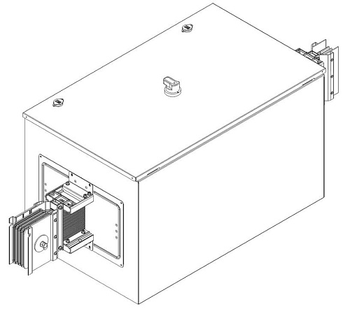 Секц. центр. разрыва 1600А Cu 3L+N+1/2PE IP55 тран. IEK | LB-1600C5-35-F-GG | IEK