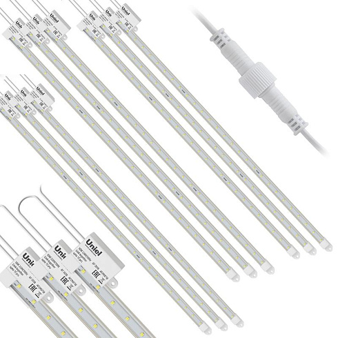Светильник светодиодный для растений, 600мм спектр для фотосинтеза ULY-P90-10W/SPFR/K IP65 AC220V CLEAR KIT09 Набор из 9-ти штук | UL-00003852 | Uniel