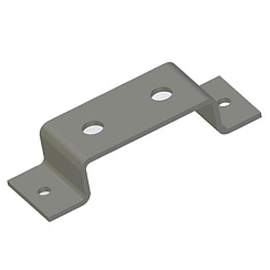 Опора неподвижная база 3, М20, толщ. 6,0 мм, гальван. цинк, 868411 | ОПНБ3-М20-6,0-ЭЦ |  Ostec