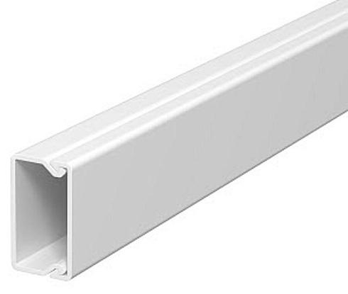 Мини-канал WDK с крышкой 15x30x2000 мм (высота борта 17 мм, крышка 30 мм) ПВХ белый RAL 9010 | 6191010 | OBO Bettermann
