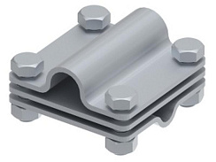 Соединитель крестообразный стержень/пруток/полоса, гор. цинк, 391111 | МС-111-ГЦ |  Ostec