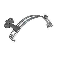 Держатель проводника круглого 6-10 мм для конька, серый, оцинк.| 90037 | Ezetek