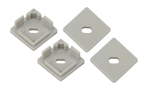 Набор заглушек для профиля CAB280, 1616S-3B 4 сквозные квадратные | Б0039454 | ЭРА