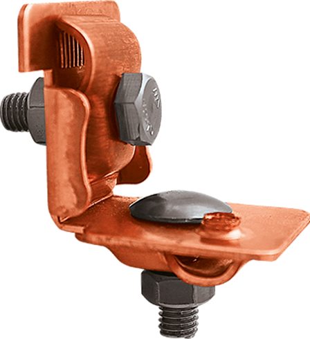 Держатель проводника круглого 6-10 мм для фальца 0.7-8 мм универсальный, медь|91090-2|Ezetek