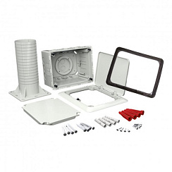 Коробка с тубусом и откидной крышкой для утепленного фасада KUZ VOI (KB) 140х180х1230-330 мм | KUZ-VOI_KB | Kopos