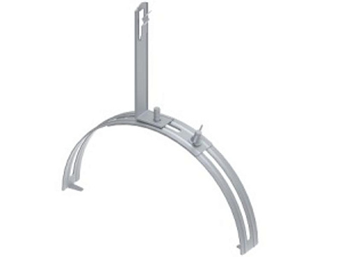 Держатель на круглый конёк, гор. цинк, 394072 | МД-072-ГЦ |  Ostec