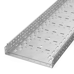 Лоток перфорированный Стандарт INOX (AISI 304) 400х80х3000 (1,0 мм) (3 м/уп) | PR16.2342 | Промрукав