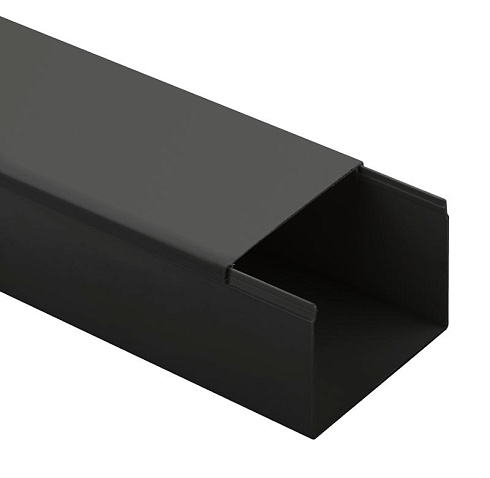 Кабель-канал ЭРА KK-B-80-40 80x40 черный 12м | Б0061658 | ЭРА