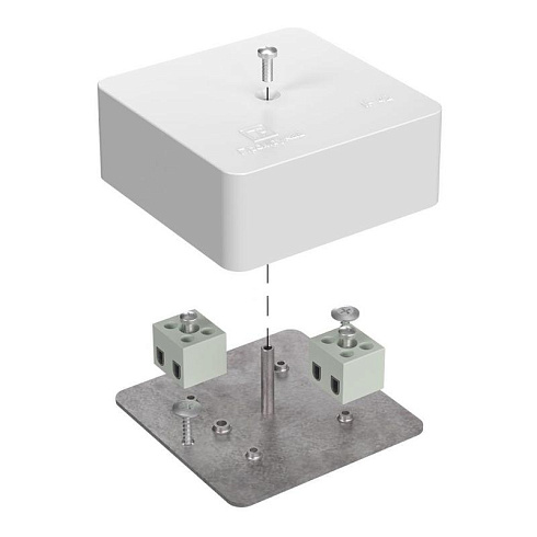 Коробка огнестойкая для кабель-канала Е15-Е120 75х75х30 IP42  4p, 2.5 мм.кв.| 40-0450-FR2.5-4 | Промрукав