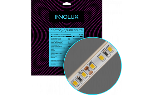 Лента светодиодная 24В 93 536 ИСЛ-2835CW120-9.6-CRI80-IP67-24V | 93536 | INNOLUX