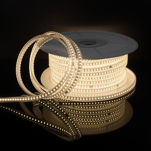 a053637 LS014 220V Лента светодиодная 220V 8W 60Led 2835 IP65 4200  дневной белый,50 м