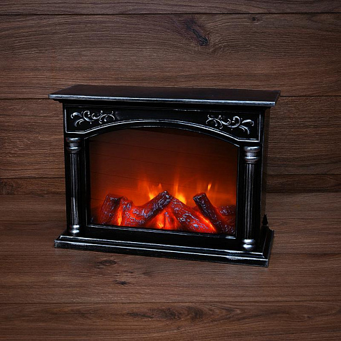 Светодиодный камин "Классика" с эффектом живого огня 33х12х24 см, батарейки 3хС (не в комплекте) | 511-030 | NEON-NIGHT