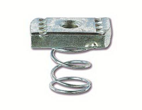 Гайка для подвешивания профиля (с удлиненной пружиной) М6х40, нержавеющая сталь AISI 316L | CM160600INOX316L | DKC