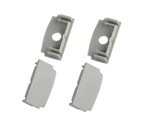 Набор заглушек  6114-3 для профиля 6114 2шт глухие 2шт с отверстием  | Б0062815 | ЭРА