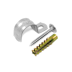 Комплекты для крепления ОКЛ с использованием самореза, дюбеля и скобы СМО 10-11 (100 шт)  | PR08.4992 | Промрукав