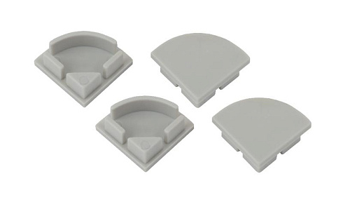 Набор заглушек для профиля CAB280 1616R-3A 4 глухие круглые | Б0039451 | ЭРА