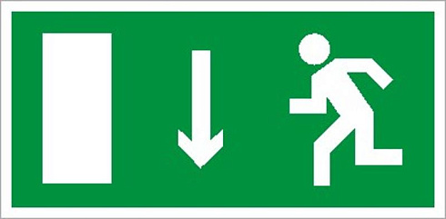 Пиктограмма ПЭУ 091 Указатель двери левосторонний (280х162) РС-I | 2502001040 | Световые Технологии