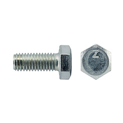 Болт DIN933 8.8 с шестигранной головкой оцинк. М5х16 (100 шт) - коробка с ок. Tech-K ( 0,346 кг) | 105196 | Tech-KREP