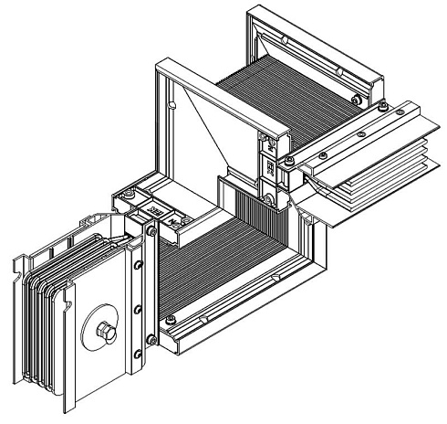 Секция Z вверх прав. 1600А Al 3L+N+PER IP55 тран. IEK | LB-1600A4-35-F-ZUR | IEK