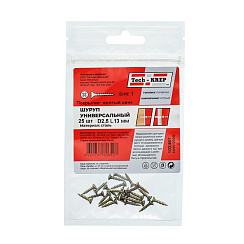Саморез ШУж 2,5х13 пот. гол. (25 шт) - пакет ( 0,011 кг) | 102467 | Tech-KREP
