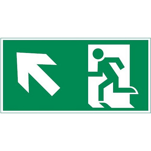 пиктограмма "ФИГУРА / СТРЕЛКА ВЛЕВО ВВЕРХ" 400х200мм для аварийно-эвакуационного светильника Vault | V5-EM03-60.013.017 | VARTON