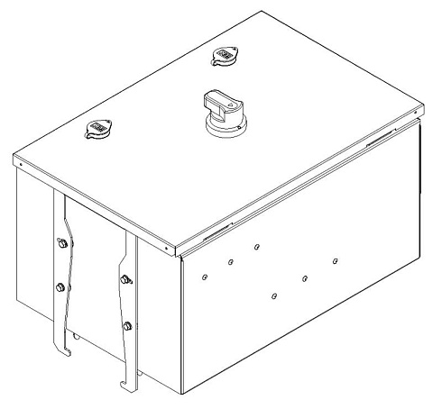 Кор. отб. мощн. Plug-in без а/в 630А Al 3L+N+PER IP55 IEK | LB-630A4-35-PB-KOM-Y0 | IEK