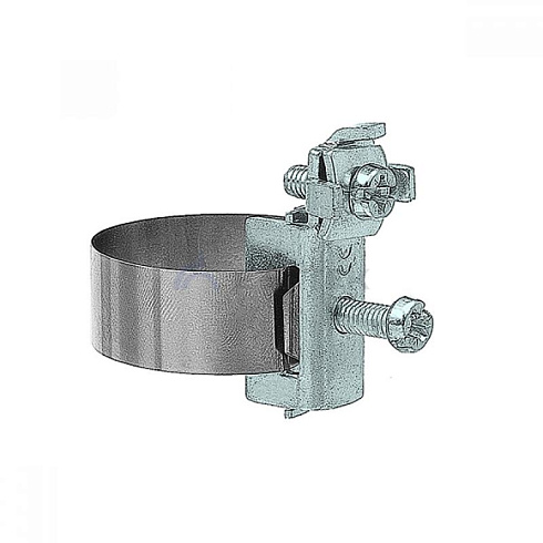 Хомут заземления ленточный 20-48 мм, медь никелированная|91321|Ezetek