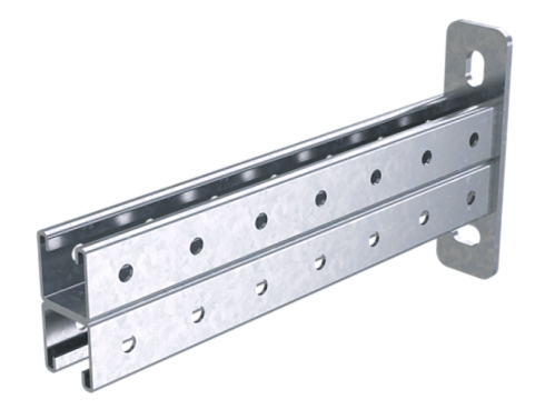 Консоль двойная, 41х41мм, L300мм, горячеоцинкованная | BBD4130HDZ | DKC