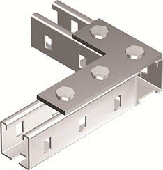 Пластина соединительная L-обр. длина 90х140 мм 4отв. горячеоцинкованная | BMD1022HDZ | DKC