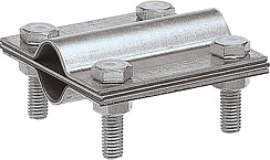 Зажим заземления стержень - полоса/пруток крестообразный, оцинк.|90540|Ezetek