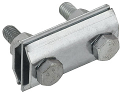 Заж. соед. двойн. сквозной пр.-пр. 8мм оц. сталь | ZCC84-11-1-08 | IEK