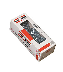 Болт DIN 571 сантехнический оцинк 6х40 (50 шт) - коробка с ок. Tech-Kr ( 0,387 кг) | 126546 | Tech-KREP