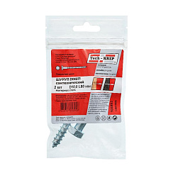 Болт DIN 571 сантехнический оцинк 10х80 (2 шт) - пакет ( 0,08 кг) | 103883 | Tech-KREP